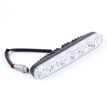 2 ชิ้น LD-006 5730-6SMD 12W 1200LM 7000K แสงสีขาวไฟวิ่งกลางวัน DC 12V, White Light+12W 1200LM/7000K