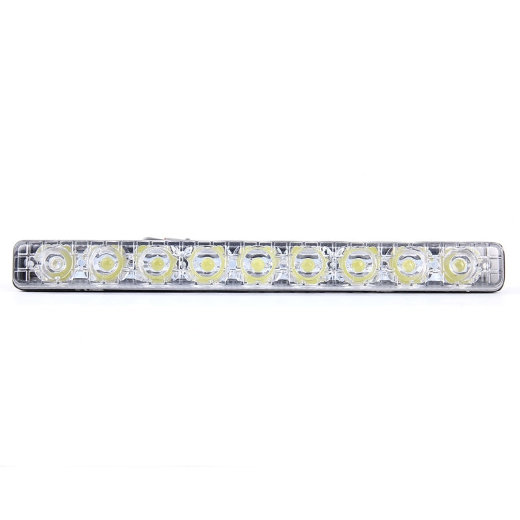 2 ชิ้น LD-008 5730-9SMD 15 วัตต์ 1500 LM 7000K แสงสีขาวไฟวิ่งกลางวัน DC 12V, White Light+15W 1500LM/7000K