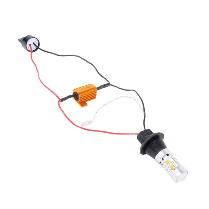 2 ชิ้น T20/7440 10 วัตต์ 1000LM 6000K สีขาว + สีเหลืองแสง DRL และไฟเลี้ยวพร้อมหลอดไฟ LED SMD-5730 20 ดวง DC 12-24V, T20 20 SMD-5730-LED Lamps