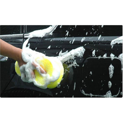 5 ชิ้นฟองน้ำทำความสะอาดในครัวเรือนฟองน้ำล้างรถสีเหลืองพร้อม Macropores, 5 PCS Macropores Cleaning Sponge