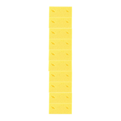 คาร์แคร์สวมทนฟองน้ำนุ่มสีน้ำตาลล้างรถแผ่นทำความสะอาด (สีเหลือง), 5 PCS Wash Cleaning Pad(Yellow)