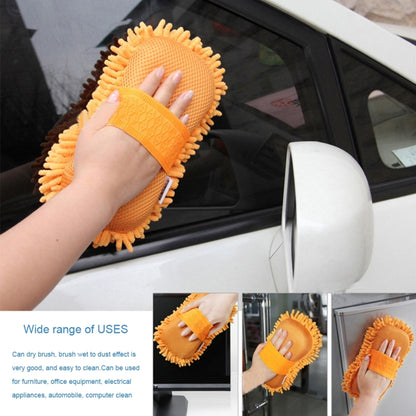 KANEED Ultrafine Fiber Chenille Anthozoan ถุงมือล้างรถอเนกประสงค์ Magic Car Brush (การจัดส่งสีแบบสุ่ม), Car Washing Gloves