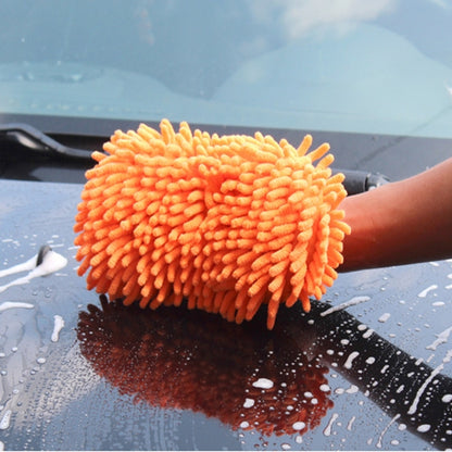 KANEED Ultrafine Fiber Chenille Anthozoan ถุงมือล้างรถอเนกประสงค์ Magic Car Brush (การจัดส่งสีแบบสุ่ม), Car Washing Gloves