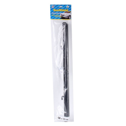 ม่านบังแดดรถยนต์แบบพับได้ สีดำ ขนาด 125 x 58ซม, 125 x 58cm Foldable Car Insulation Curtain