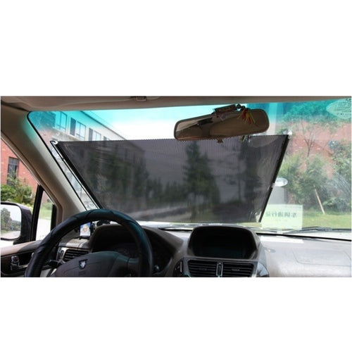 ม่านบังแดดรถยนต์แบบพับได้ ขนาด 125 x 58ซม, 125 x 50cm Foldable Car Insulation Curtain