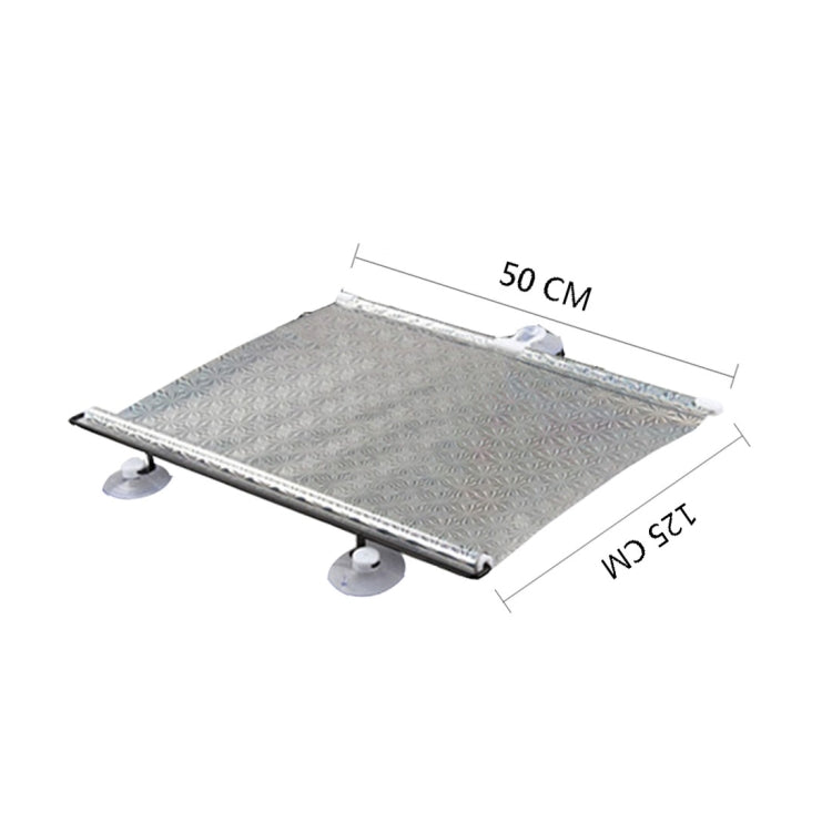 ม่านบังแดดรถยนต์แบบพับได้ ขนาด 125 x 58ซม, 125 x 50cm Foldable Car Insulation Curtain