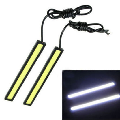 2 ชิ้น 6 วัตต์ 400 LM 6000 พัน DRL ซังแถบแสงสีขาวรถแหล่งกำเนิดแสงกันน้ำไฟวิ่งกลางวัน, DC 12 โวลต์, White Light+6W 400LM/6000K