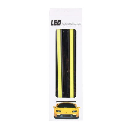 2 ชิ้น 6 วัตต์ 400 LM 6000 พัน DRL ซังแถบแสงสีขาวรถแหล่งกำเนิดแสงกันน้ำไฟวิ่งกลางวัน, DC 12 โวลต์, White Light+6W 400LM/6000K