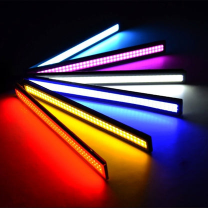 2 ชิ้น 6 วัตต์ 400 LM 6000 พัน DRL ซังแถบแสงสีขาวรถแหล่งกำเนิดแสงกันน้ำไฟวิ่งกลางวัน, DC 12 โวลต์, White Light+6W 400LM/6000K