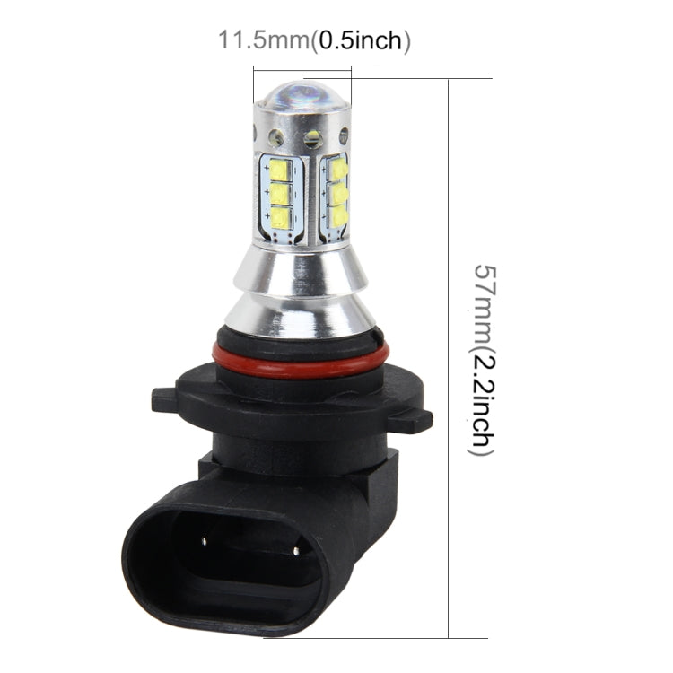 9006 50W 500 LM 6000K ไฟตัดหมอกรถยนต์พร้อมหลอดไฟ CREE 16 ดวง DC 12V-24V, 9006