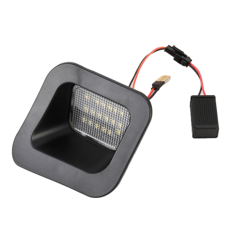 2 ชิ้น DC12V / 2W / 6000K / 120LM รถ LED ป้ายทะเบียนไฟ 18LEDs โคมไฟ SMD-3528 สำหรับ Dodge, แสงสีขาว, For Dodge