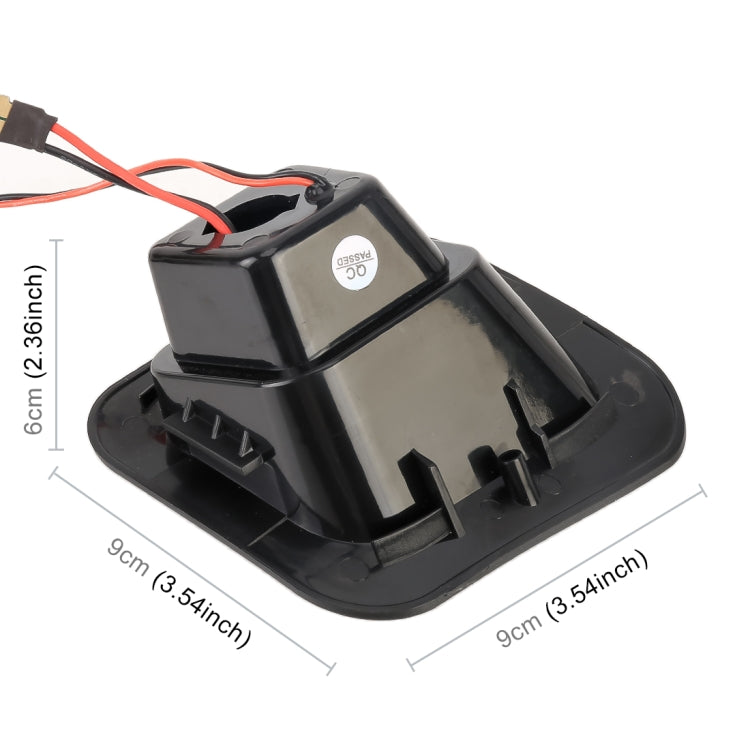 2 ชิ้น DC12V / 2W / 6000K / 120LM รถ LED ป้ายทะเบียนไฟ 18LEDs โคมไฟ SMD-3528 สำหรับ Dodge, แสงสีขาว, For Dodge