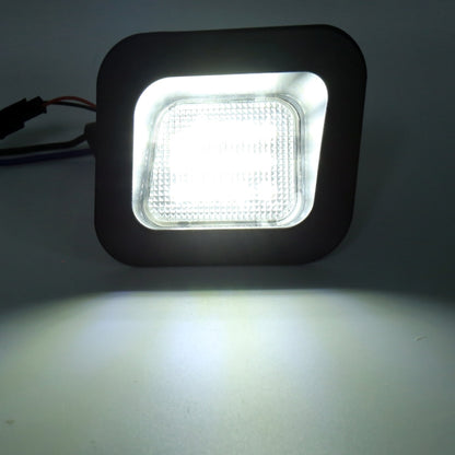 2 ชิ้น DC12V / 2W / 6000K / 120LM รถ LED ป้ายทะเบียนไฟ 18LEDs โคมไฟ SMD-3528 สำหรับ Dodge, แสงสีขาว, For Dodge