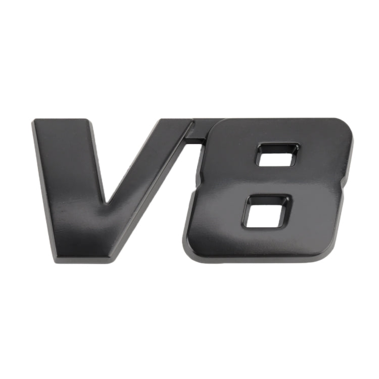 V8 Connect Shape Car สติ๊กเกอร์ตกแต่งตัวถังโลหะ Size : L, V8 Connect Shape, Size : L (Black), V8 Connect Shape, Size : L (Silver)