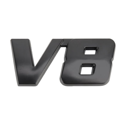 V8 Connect Shape Car สติ๊กเกอร์ตกแต่งตัวถังโลหะ Size : L, V8 Connect Shape, Size : L (Black), V8 Connect Shape, Size : L (Silver)