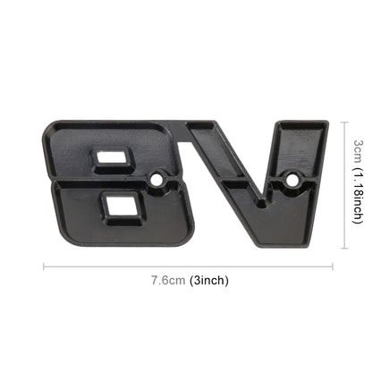 V8 Connect Shape Car สติ๊กเกอร์ตกแต่งตัวถังโลหะ Size : L, V8 Connect Shape, Size : L (Black), V8 Connect Shape, Size : L (Silver)