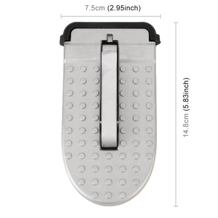 แผ่นรองเหยียบบันไดข้างประตูรถยนต์แบบมัลติฟังก์ชั่น, Pedals Pads (Silver)