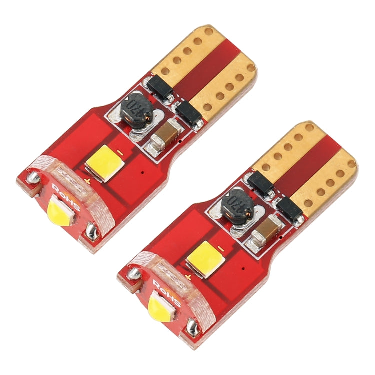 2 ชิ้น T10 / W5W / 168/194 DC12V / 1.6W / 6000K / 130LM 3LEDs SMD-3030 รถสีแดงคณะกรรมการไฟกวาดล้าง, 3LEDs SMD-3030