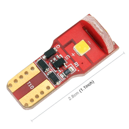 2 ชิ้น T10 / W5W / 168/194 DC12V / 1.6W / 6000K / 130LM 3LEDs SMD-3030 รถสีแดงคณะกรรมการไฟกวาดล้าง, 3LEDs SMD-3030