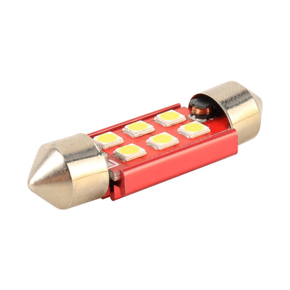 2 ชิ้น 36 มิลลิเมตร DC12V / 2.2 วัตต์ / 6000K / 180LM 6LEDs SMD-3030 โคมไฟอ่านหนังสือในรถยนต์, 36mm