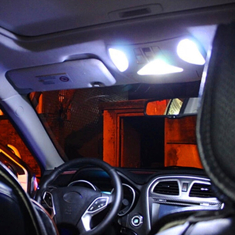 10 ชิ้น 31 มม. DC12V / 2W / 7000K / 80LM 4LEDs SMD-5050 โคมไฟอ่านหนังสือในรถยนต์, 31mm, 4LEDs SMD-5050