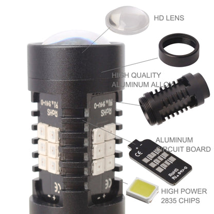 2 ชิ้น 10.5 วัตต์ 1157-2835-21smd สีแดง LED รถ ไฟเบรกไฟท้ายหลอดไฟ DC 12-24 โวลต์, 1157