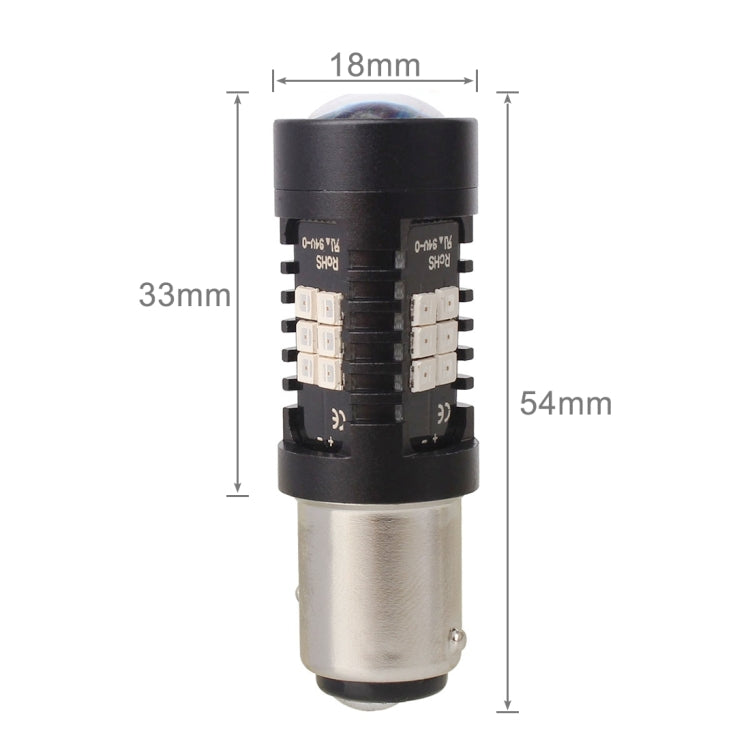 2 ชิ้น 10.5 วัตต์ 1157-2835-21smd สีแดง LED รถ ไฟเบรกไฟท้ายหลอดไฟ DC 12-24 โวลต์, 1157