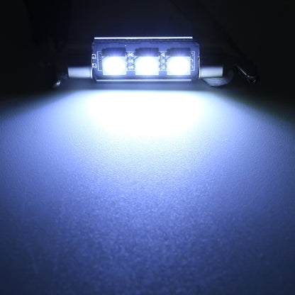 10 ชิ้น 31 มม. DC12V / 1.7W / 7000K / 70LM 2LEDs SMD-5050 โคมไฟอ่านหนังสือในรถยนต์, 31mm, 2LEDs SMD-5050