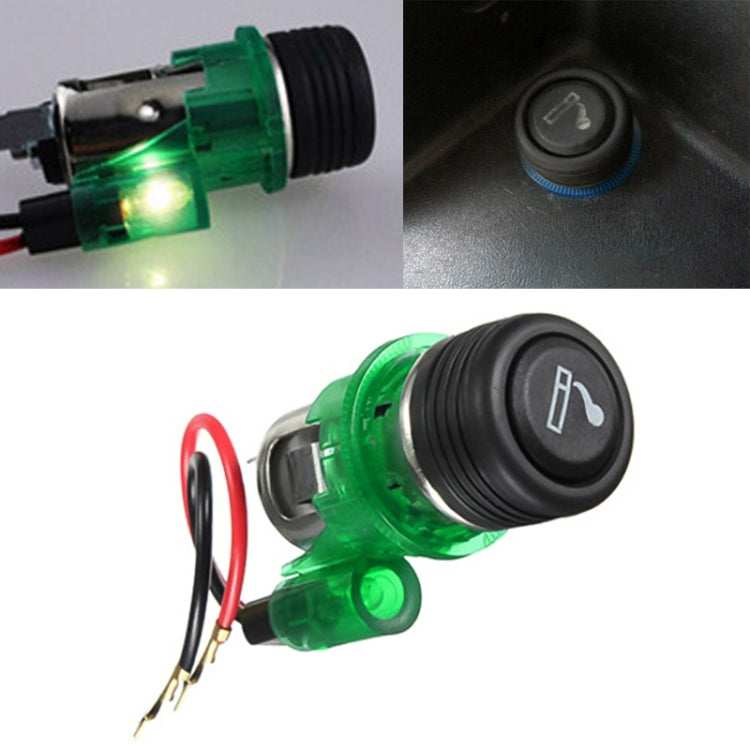 รถยนต์ 10A 12V ไฟแช็กบุหรี่มาตรฐานยุโรปพร้อมไฟ