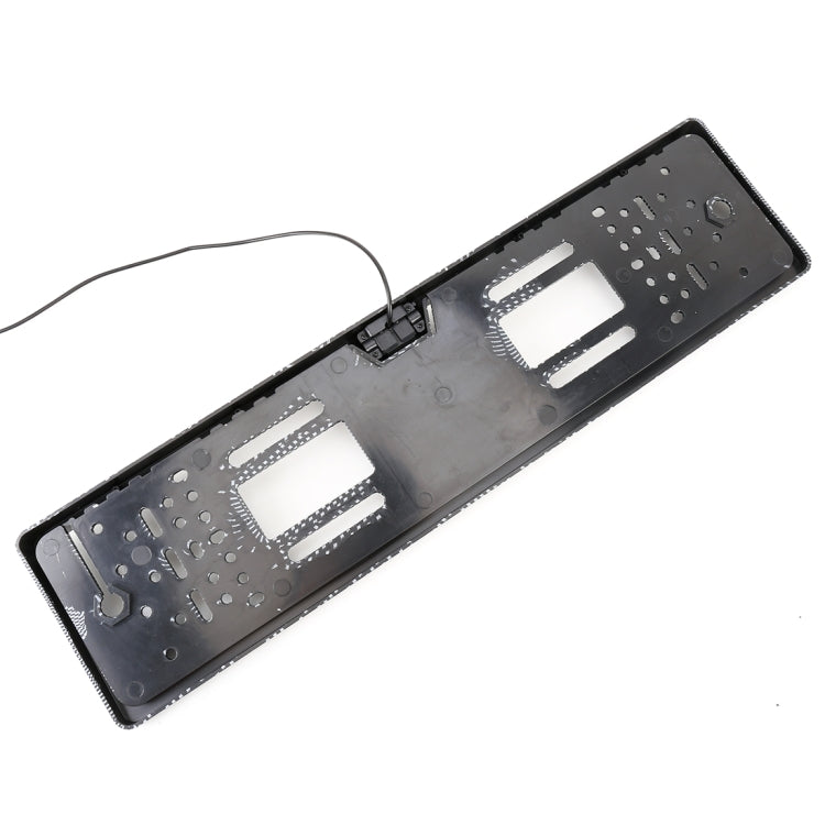 JX-9488 720x540 พิกเซลที่มีประสิทธิภาพ NTSC 60HZ CMOS II สากลกันน้ำรถยนต์คาร์บอนไฟเบอร์กล้องมองหลังสำรองที่มี 2W 80LM 5000K แสงสีขาว 4LED โคมไฟ, DC 12V, ความยาวสายไฟ: 4 เมตร, Black (Carbon Fiber )
