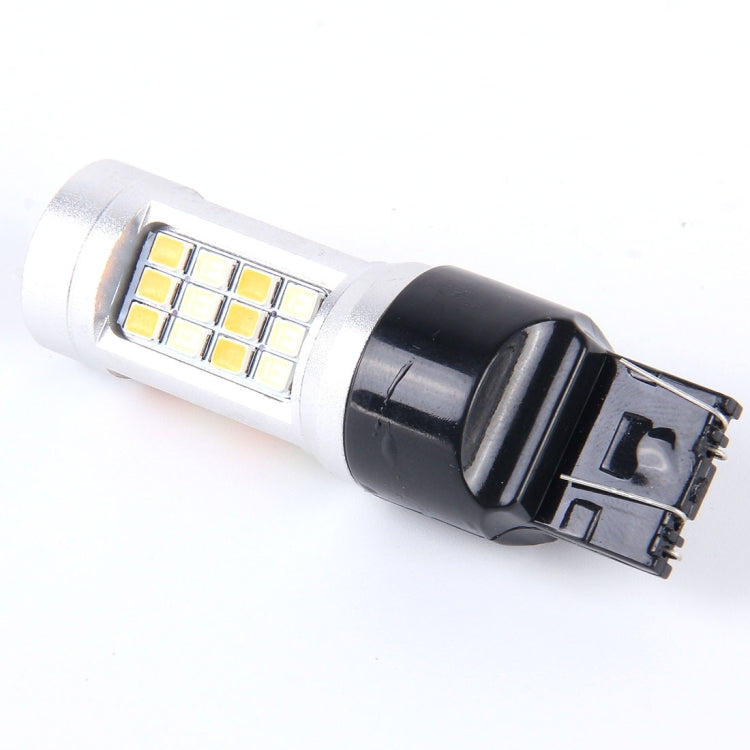 2 ชิ้น T20/7443-42LED 20W 21*2835W+21*2835Y ไฟเลี้ยวสีขาว + เหลืองพร้อม Len.กระแสตรง 12-24V, T20