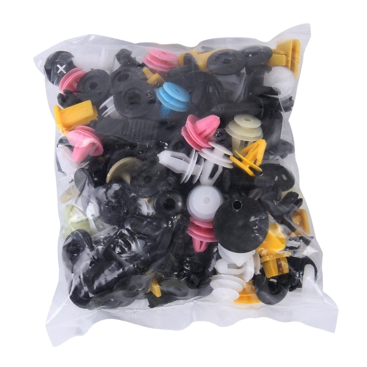 100 PCS Hole พลาสติก Rivets Fastener Push คลิป