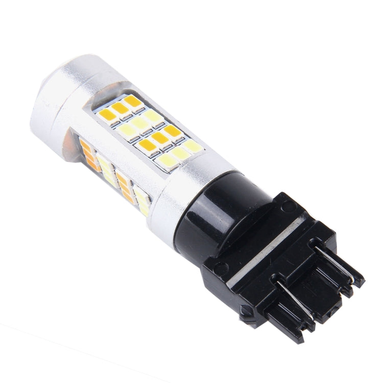 2 ชิ้น T25/3157 10 วัตต์ 1000 LM 6000K ไฟเลี้ยวสีขาว + เหลืองพร้อมหลอดไฟ LED SMD-2835-LED 42 ดวงและเลนกระแสตรง 12-24V, T25 with 42 SMD-2835-LED Lamps