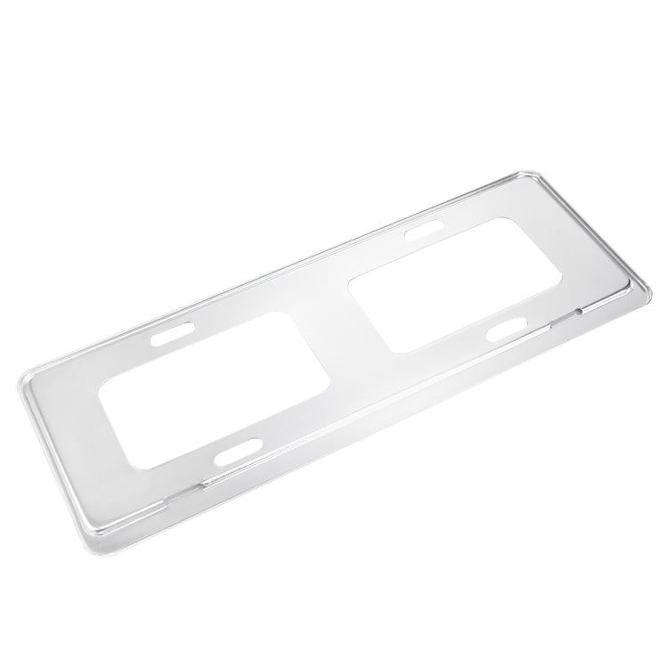 2 ชิ้นป้ายทะเบียนรถยนต์แมกนีเซียมอัลลอยด์ยึดกรอบยึดยืนเมา (สีเงิน), Magnesium Alloy Bracket