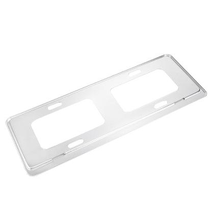 2 ชิ้นป้ายทะเบียนรถยนต์แมกนีเซียมอัลลอยด์ยึดกรอบยึดยืนเมา (สีเงิน), Magnesium Alloy Bracket