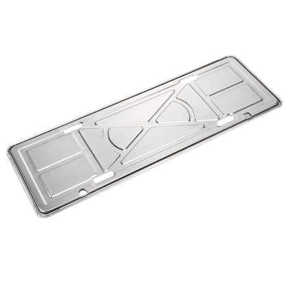 2 ชิ้นป้ายทะเบียนรถยนต์อลูมิเนียมอัลลอยด์ยึดกรอบยึดยืนเมา (สีเงิน), Aluminium Alloy Bracket
