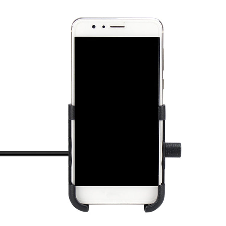 รถจักรยานยนต์แบบพกพาอลูมิเนียมอัลลอยด์เครื่องชาร์จ USB ที่วางโทรศัพท์มือถือรุ่นแฮนด์, 3089
