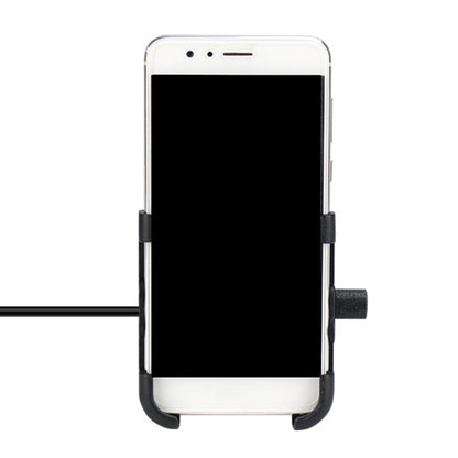 รถจักรยานยนต์แบบพกพาอลูมิเนียมอัลลอยด์เครื่องชาร์จ USB ที่วางโทรศัพท์มือถือรุ่นแฮนด์, 3089