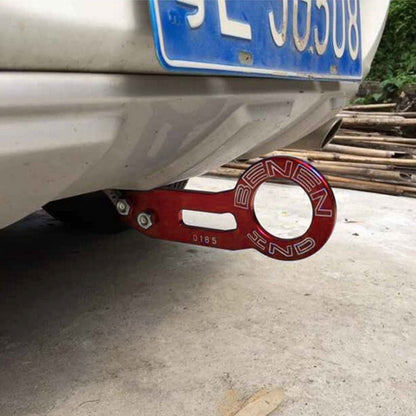 Benen อลูมิเนียมอัลลอยด์ด้านหลังลากจูงตะขอพ่วงแหวนสำหรับ Universal Car Auto พร้อมสกรูสองรู, Blue, Black, Gold, Purple, Red, Silver