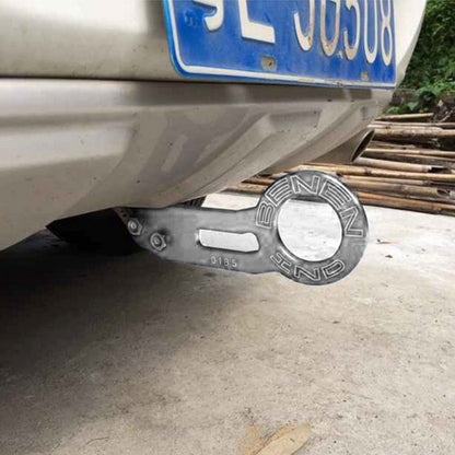 Benen อลูมิเนียมอัลลอยด์ด้านหลังลากจูงตะขอพ่วงแหวนสำหรับ Universal Car Auto พร้อมสกรูสองรู, Blue, Black, Gold, Purple, Red, Silver