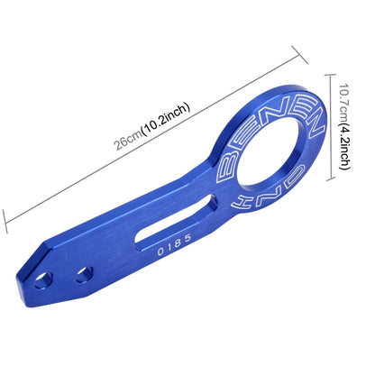 Benen อลูมิเนียมอัลลอยด์ด้านหลังลากจูงตะขอพ่วงแหวนสำหรับ Universal Car Auto พร้อมสกรูสองรู, Blue, Black, Gold, Purple, Red, Silver