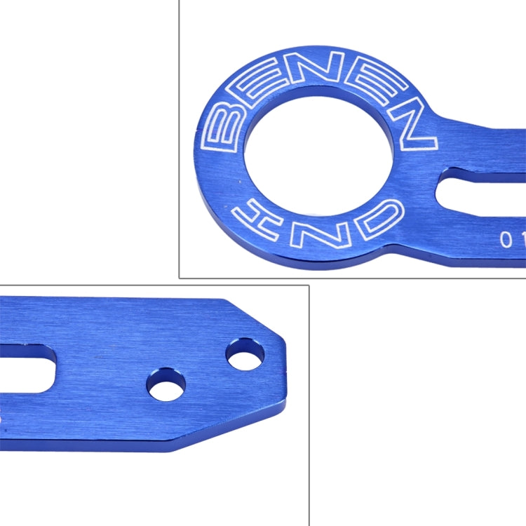 Benen อลูมิเนียมอัลลอยด์ด้านหลังลากจูงตะขอพ่วงแหวนสำหรับ Universal Car Auto พร้อมสกรูสองรู, Blue, Black, Gold, Purple, Red, Silver