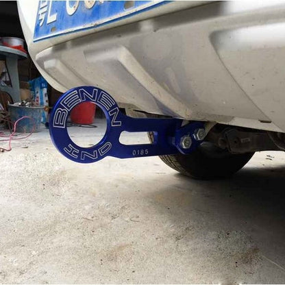 Benen อลูมิเนียมอัลลอยด์ด้านหลังลากจูงตะขอพ่วงแหวนสำหรับ Universal Car Auto พร้อมสกรูสองรู, Blue, Black, Gold, Purple, Red, Silver