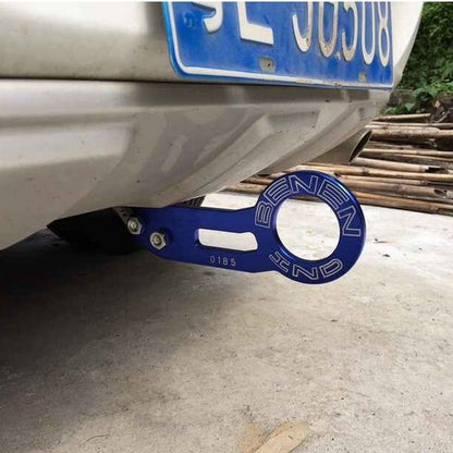 Benen อลูมิเนียมอัลลอยด์ด้านหลังลากจูงตะขอพ่วงแหวนสำหรับ Universal Car Auto พร้อมสกรูสองรู, Blue, Black, Gold, Purple, Red, Silver