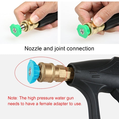 เครื่องฉีดน้ำแรงดันสูงปืนฉีดน้ำแรงดันสูงหัวฉีดเจ็ทอุปกรณ์เสริมเครื่องซักผ้ามุมหัวฉีด: 0 องศา, Nozzle Angle: 0 Degree