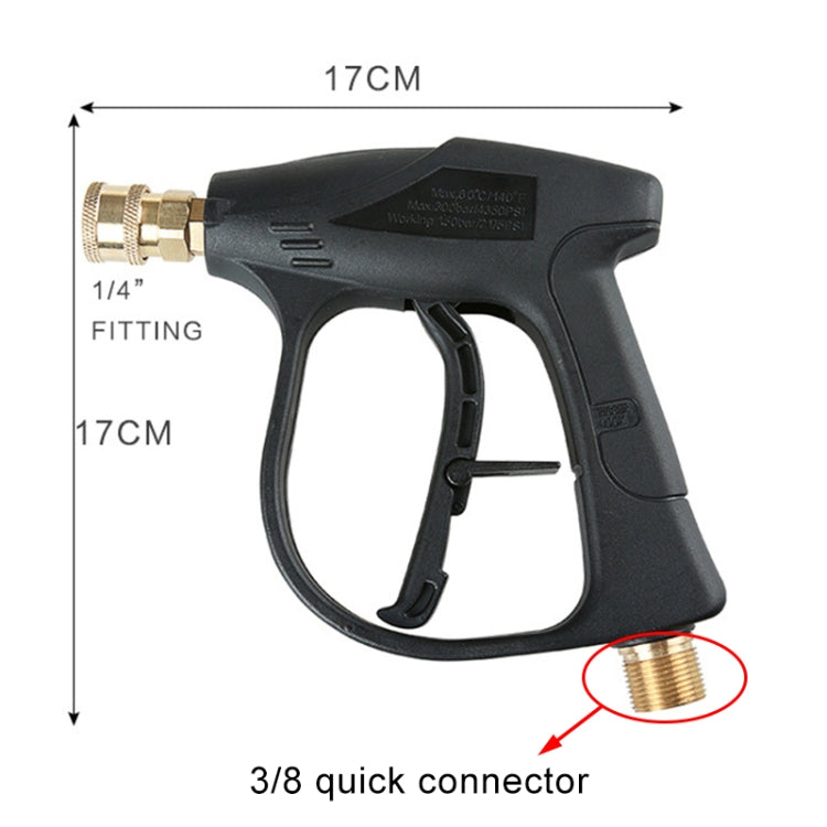 แรงดันสูงล้างรถโฟมปืนสบู่ Foamer เครื่องกำเนิดไฟฟ้าน้ำ Sprayer Gun,3/8 Quick-connect, 3/8 Quick-connect