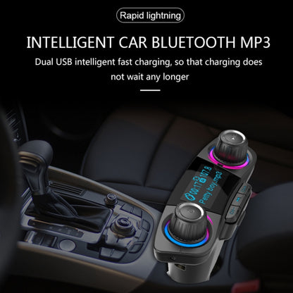 BT06 ชาร์จ USB คู่สมาร์ทบลูทูธ 4.0 + EDR เครื่องส่งสัญญาณ FM เครื่องเล่นเพลง MP3 ชุดอุปกรณ์ติดรถยนต์พร้อมหน้าจอ LED ขนาด 1.3 นิ้ว, รองรับการโทรผ่าน Bluetooth, การ์ด TF และดิสก์ U, BT06