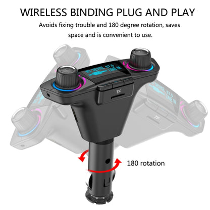 BT06 ชาร์จ USB คู่สมาร์ทบลูทูธ 4.0 + EDR เครื่องส่งสัญญาณ FM เครื่องเล่นเพลง MP3 ชุดอุปกรณ์ติดรถยนต์พร้อมหน้าจอ LED ขนาด 1.3 นิ้ว, รองรับการโทรผ่าน Bluetooth, การ์ด TF และดิสก์ U, BT06