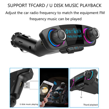 BT06 ชาร์จ USB คู่สมาร์ทบลูทูธ 4.0 + EDR เครื่องส่งสัญญาณ FM เครื่องเล่นเพลง MP3 ชุดอุปกรณ์ติดรถยนต์พร้อมหน้าจอ LED ขนาด 1.3 นิ้ว, รองรับการโทรผ่าน Bluetooth, การ์ด TF และดิสก์ U, BT06