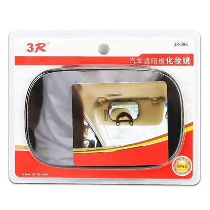 3R 3R-096 กระจกแต่งหน้าม่านบังแดดรถยนต์แบบพกพา, 3R-096